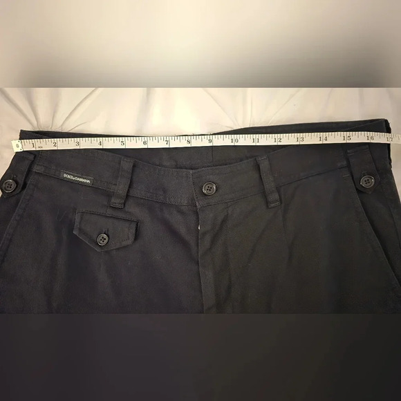 ❤️Host Pick❤️Authentic Black Dolce & Gabbana Logo Cargo Pants 99% Cotton - Picture 7 of 10